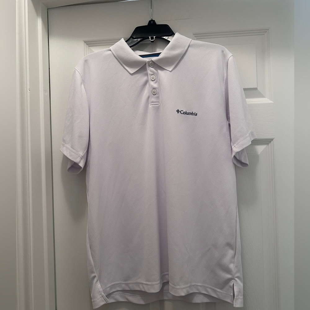 White Columbia polo